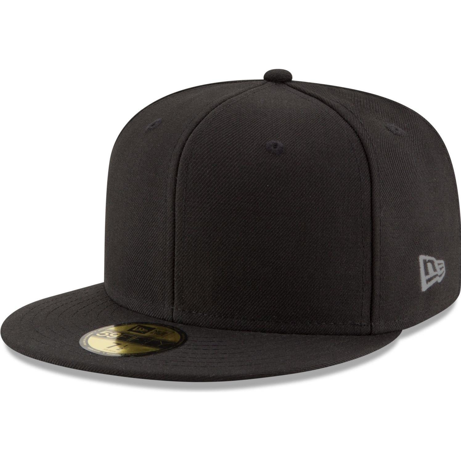New Era, Herren, Cap, 59Fifty Fitted Cap - ESSENTIAL schwarz - 6 7/8, Schwarz, (6 7/8)