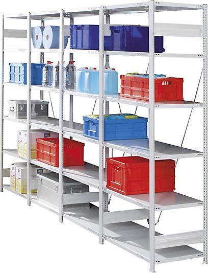 Produktbild eurokraft pro Grossfach-Steckregal, verzinkt