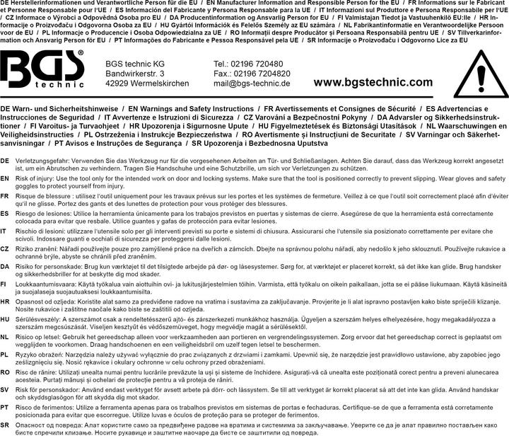 Produktbild BGS Notfall-Auto-Öffner-Satz (Türgriff)