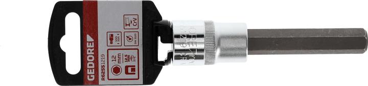 Actual product image Gedore Red red R62551219 Screwdriver bit 1/2" 12 mm length 100 mm (12 mm)