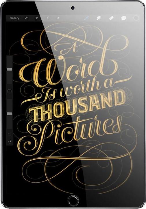 Actual product image Dux Ducis iPad Pro 12.9 2020 - protective glass film transparent (1 Piece, iPad Pro 12.9 2018 (3. Gen), iPad Pro 12.9 2020 (4. Gen))
