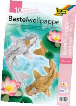 Actual product image Folia Corrugated board gold/silver (10x)