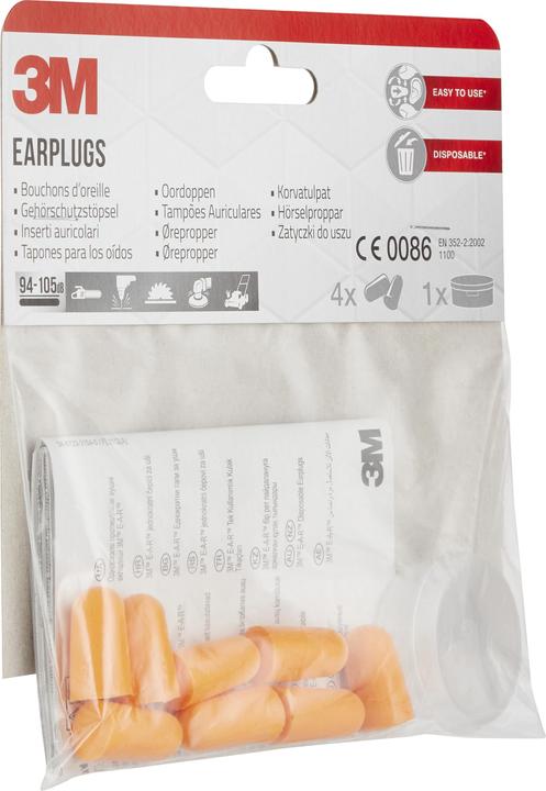 Produktbild 3M Gehörschutzstöpsel, orange (8 x)