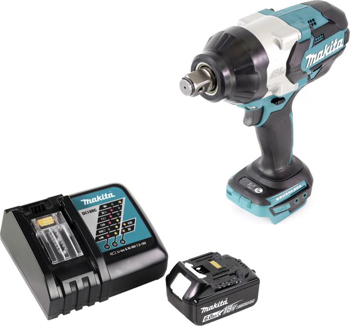 Produktbild Makita DTW 1001 RG1 Akku Schlagschrauber 18V 3/4“ 1050Nm Brushless + 1x Akku 6,0 Ah + Ladegerät (Akkubetrieb)