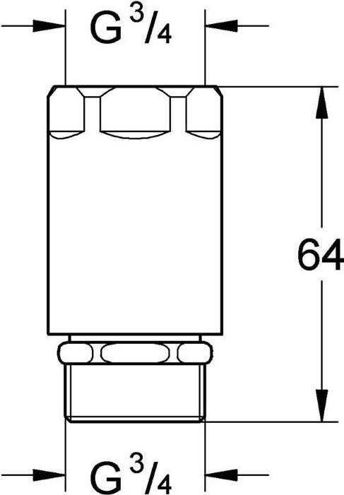 Productafbeelding Grohe Pijpbeluchter 3/4inch chroom