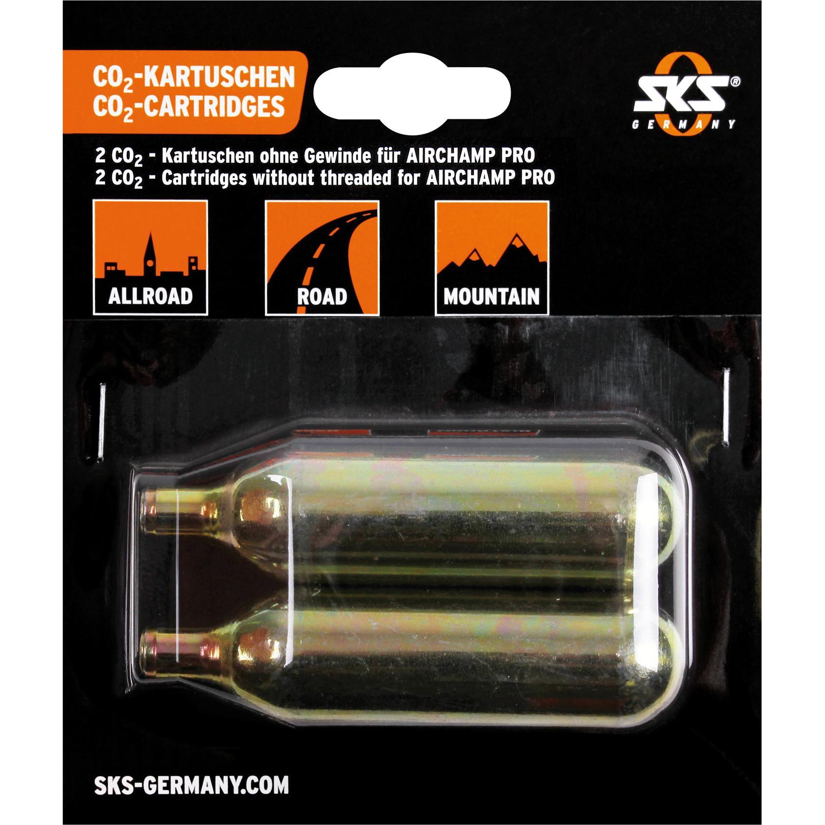SKS, Velopumpe Zubehör, (CO2-Ersatzkartuschen)