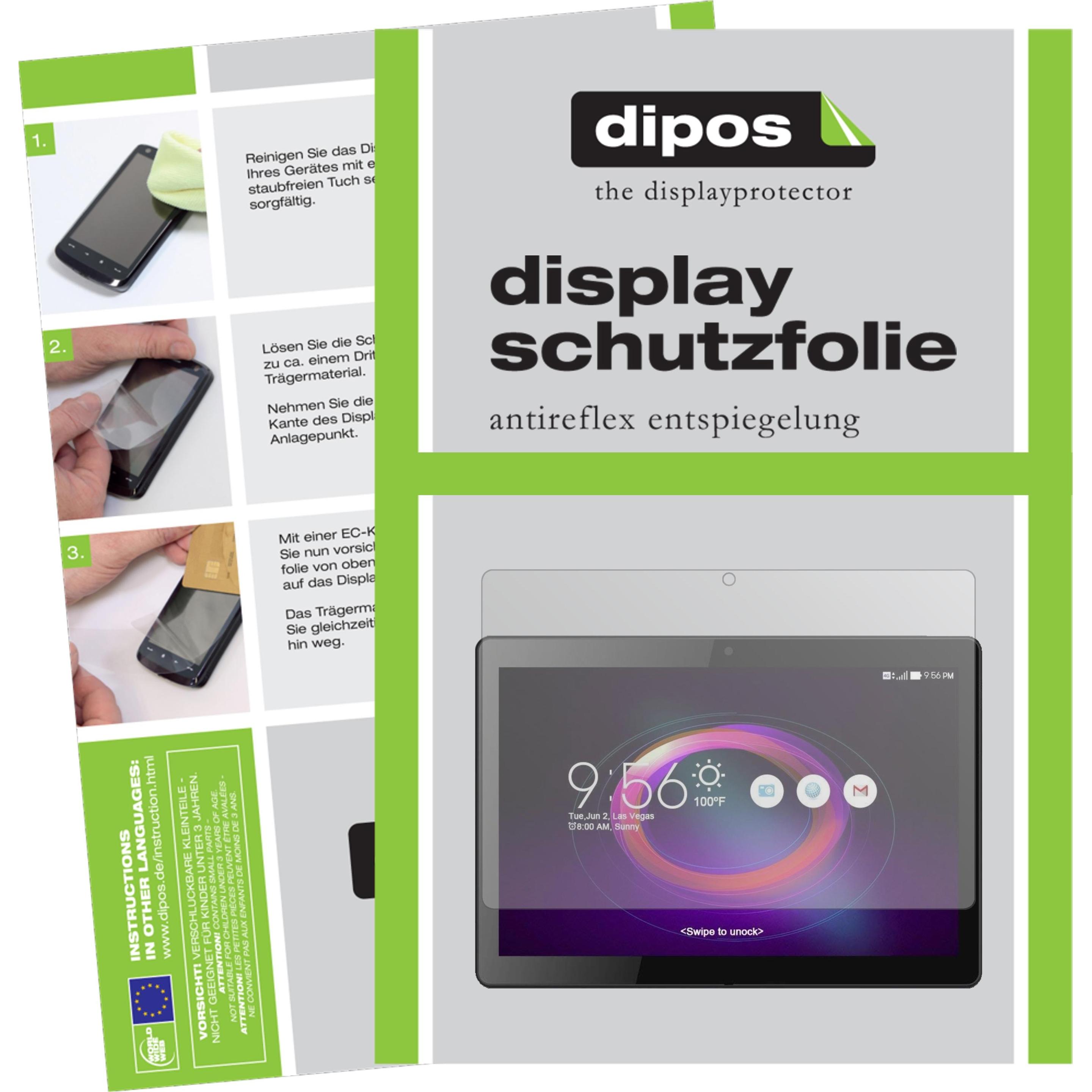 Dipos Displayschutzfolie Antireflex (2 Stück, Beneve Tablet PC 10.1 Zoll), Tablet Schutzfolie