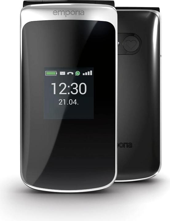 Produktbild Emporia Touchsmart.2 New Edition, 4G-Seniorentelefon mit WhatsApp-Taste, Notrufknopf, Klappdesign, Ladedock (3.25", 8 Mpx)