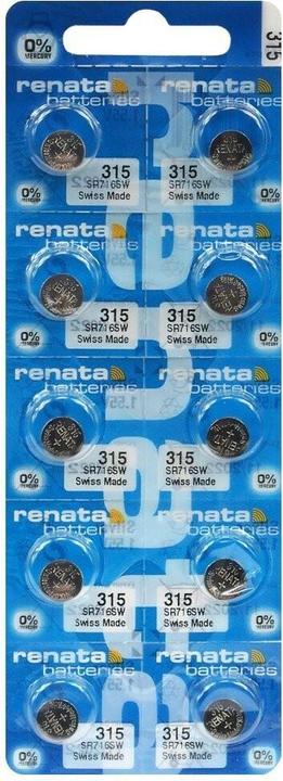 Produktbild Renata 315 / SR716SW (10 Stk., SR67, 23 mAh)