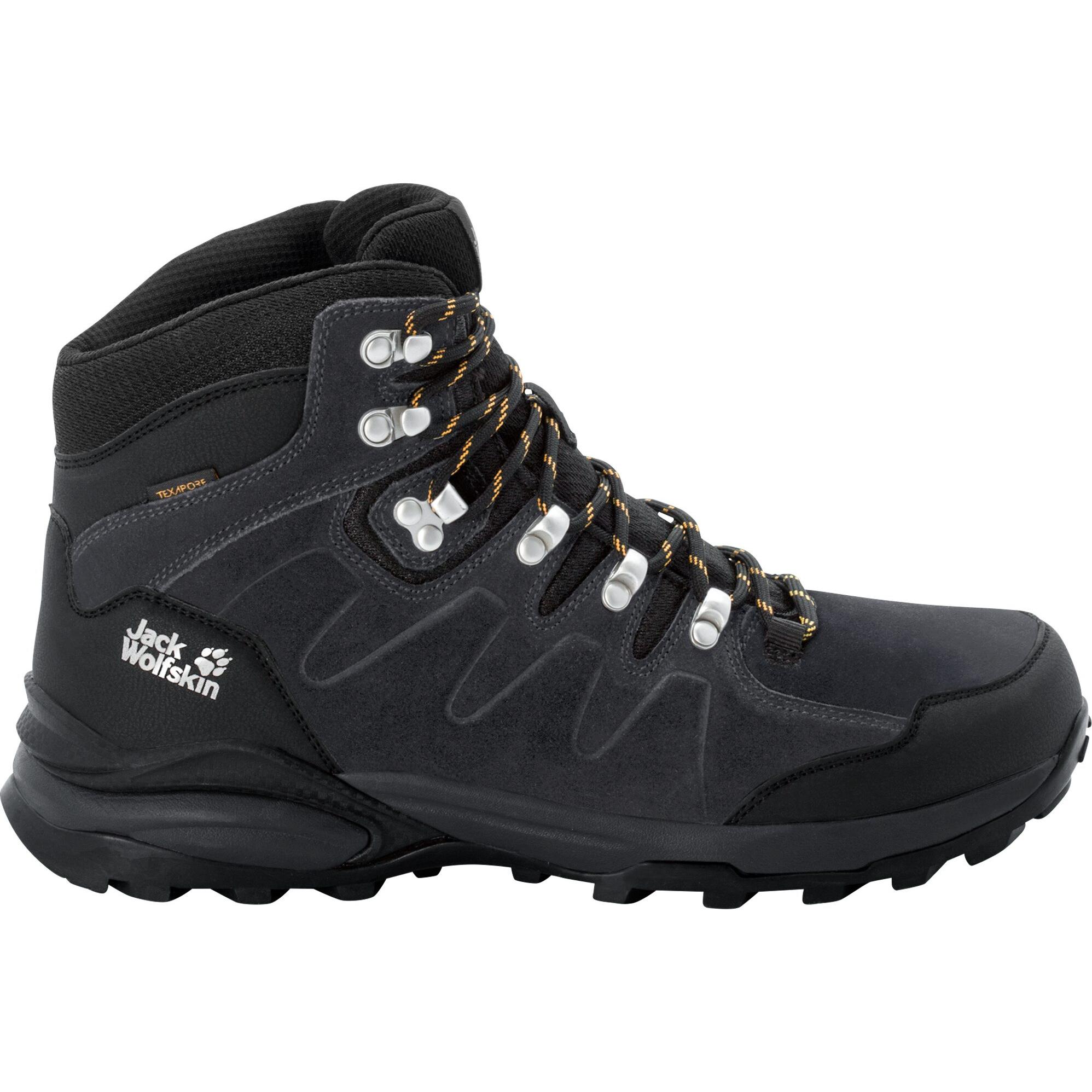Jack Wolfskin, Herren, Wanderschuhe, Refugio Texapore Mid M (45.5), Grau