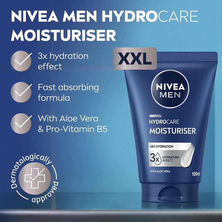 Actual product image NIVEA MEN Hydrocare Gesichtspflege Creme XXL (100 ml, 24h cream)