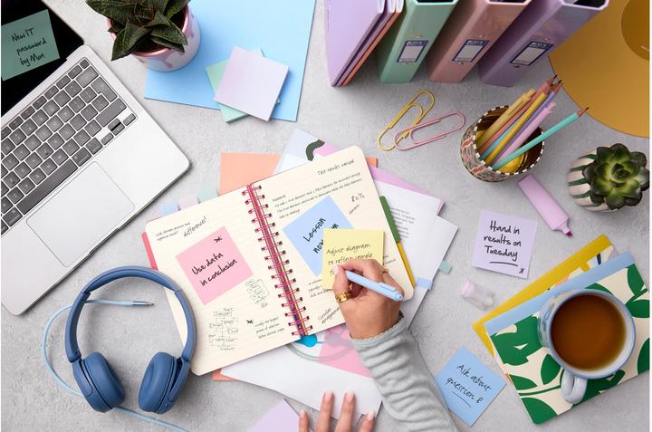 Actual product image Post-it Super Sticky Haftnotizen Recycling Würfel (76 x 76 mm)