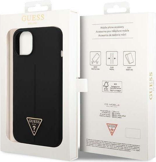 Produktbild Guess GUHCP14SSLTGK iPhone 14 6,1" czarny/black hardcase Silicone Triangle (Apple iPhone 14)
