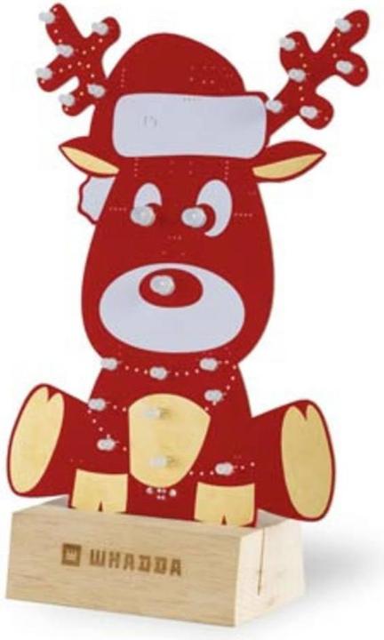 Actual product image Whadda WPXL102 LED Kit Rudolf XL preassembled programming kit - red version