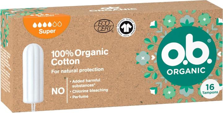 o.b. Organic Super tampons - Variant: 16 ks (16 x)