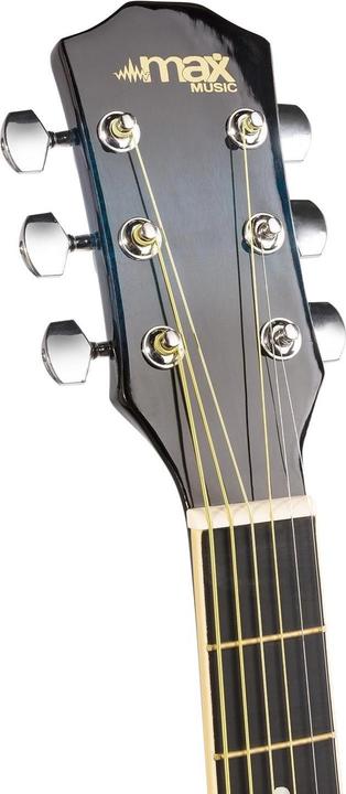 Immagine prodotto Max Music Set SoloJam per chitarra occidentale blu (Set di chitarre acustiche, Palissandro, Tiglio)