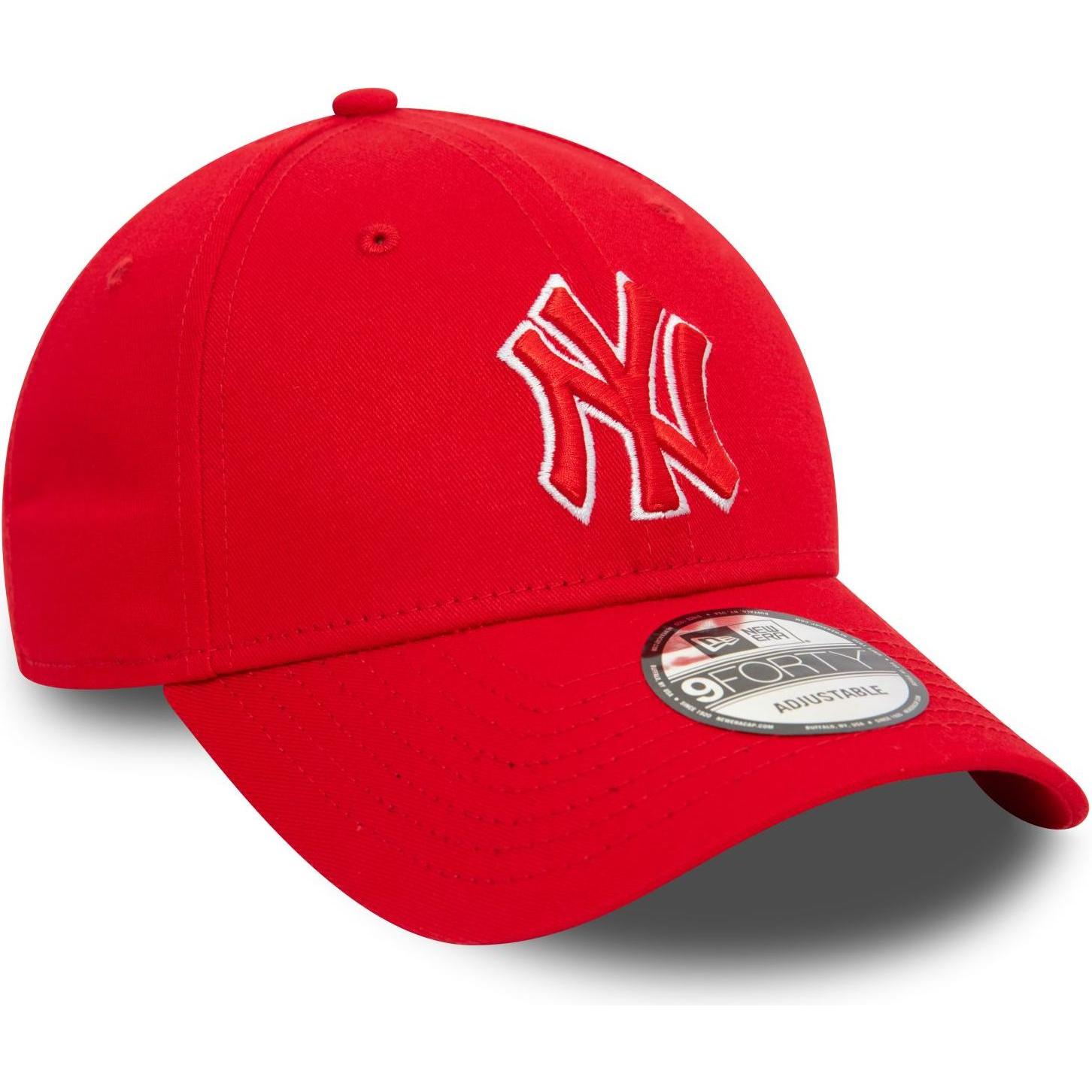 Thumbnail - New Era, Herren, Cap, 9Forty Strap Cap - OUTLINE New York Yankees rot, Rot