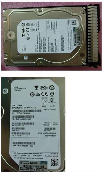 Image du produit HPE 2TB SAS 12G 7.2K LFF SC DS (2 To, 3.5")