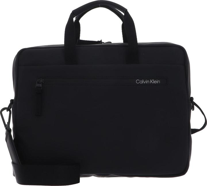 Actual product image Calvin Klein Briefcase Rubberized Slim Laptop Bag FA23