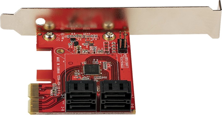 Actual product image StarTech com SATA PCIe Card - 4 Port PCIe SATA Expansion Card - 6Gbps - Low Profile Bracket - Stacke