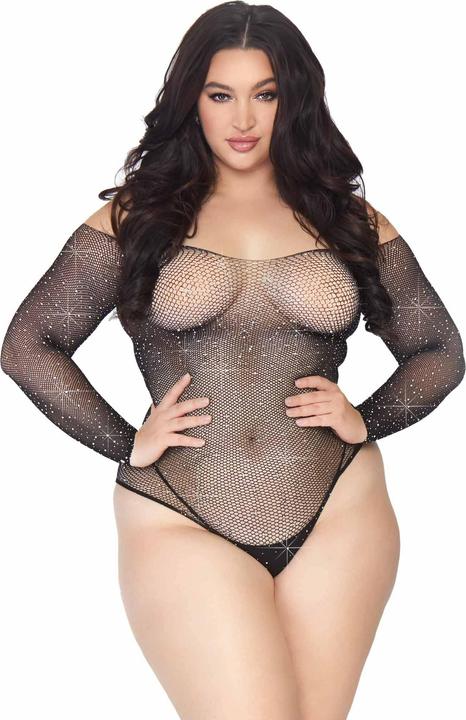 Image du produit Leg Avenue Body en filet cristallisé + (XL, XXL)