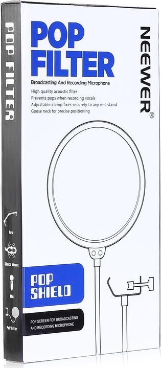Immagine prodotto Neewer NW(B-3) Black Studio Microphone Mic Wind Screen Filter Shield