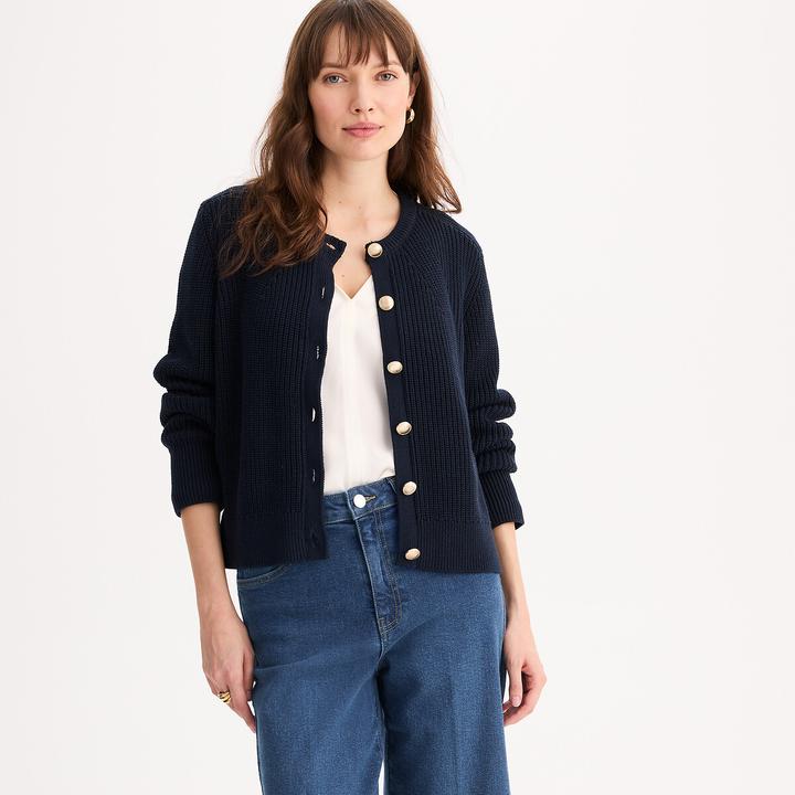 Produktbild Anne Weyburn Strickjacke mit Rundhalsausschnitt (M)