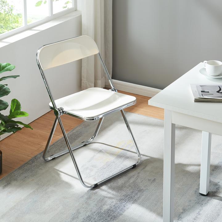 Actual product image En.Casa Klappstuhl Pornainen 2er Set Weiss