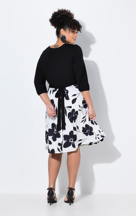 Produktbild Miamoda Kleid, A-Linie, Blumenmuster, Taillenband (52)