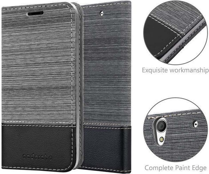 Produktbild Cadorabo Book Jeans Optik Cover (Sony Xperia C4)