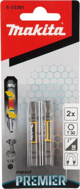 Produktbild Makita Torsion Bit TX30-50 2Stk (T 30)