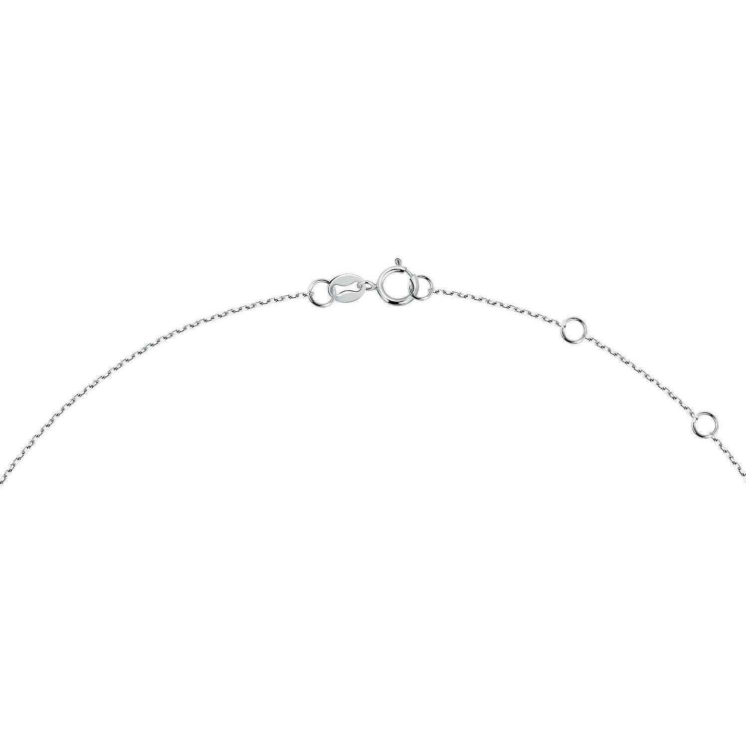 Live Diamond, Halsschmuck, Kette, (375er Weissgold, Recycelt, 42 cm)