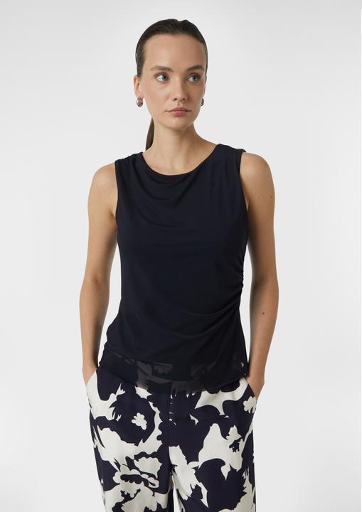 Produktbild Comma T-Shirt Mesh-Top mit seitlicher Raffung (32)