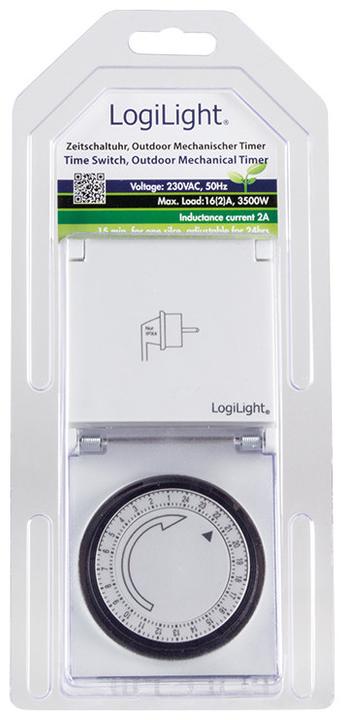 Actual product image LogiLink Mechanical timer, set of 2, IP44, white