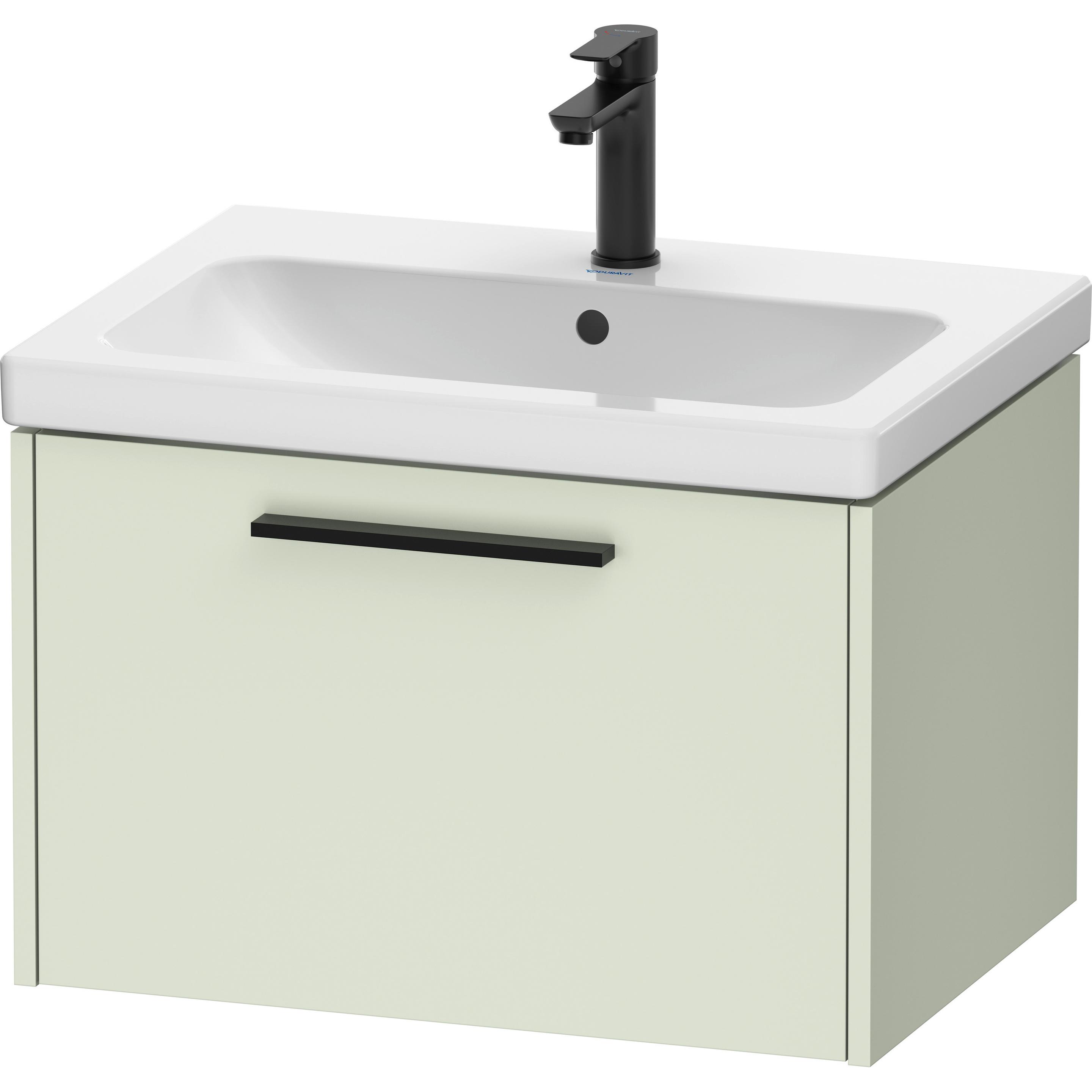 Duravit, Waschbeckenunterschrank, D-Code Waschtischunterbau, 1 Auszug, 634x460mm, mit Griff