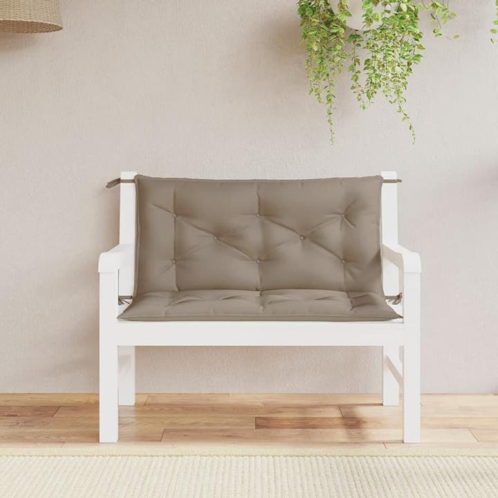 Actual product image VidaXL Garden bench cushions 2 pcs. O x ford fabric (100 x 50 x 7 cm)