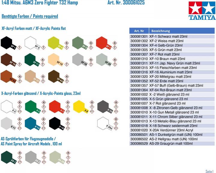 Produktbild Tamiya Zero A6 M-3