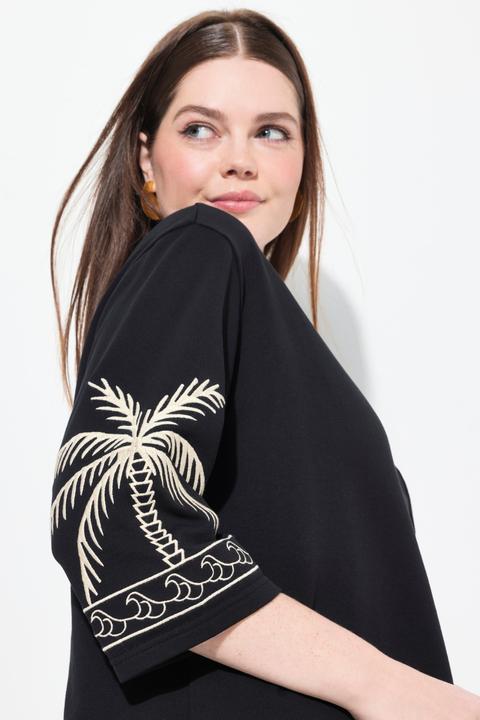 Produktbild Ulla Popken Sweatshirt, U-Boot-Ausschnitt, 3/4-Arm (56)