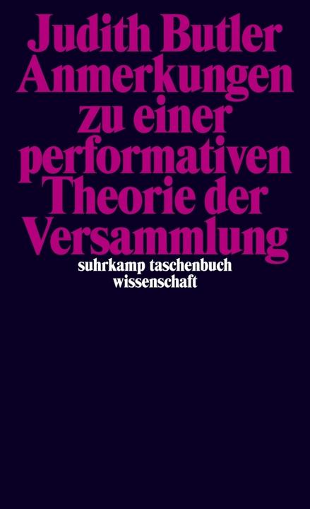 Produktbild Anmerkungen zu einer performativen Theorie der Versammlung (Deutsch, Judith Butler, 2018)