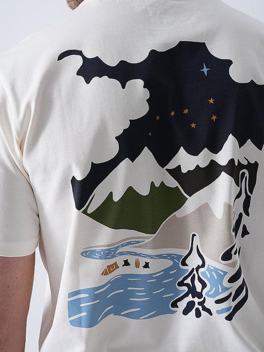 Produktbild Knowledge Cotton Apparel Backprint Mountain (M)