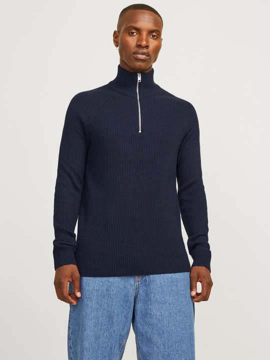 Image du produit Jack & Jones Unicolore Pull en tricot avec demi-zip Pull en tricot avec demi-zip (XXL)