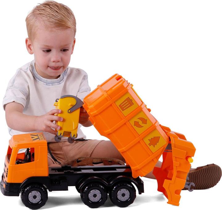 Produktbild Polesie Cavallino XL Müllwagen Orange, 42cm