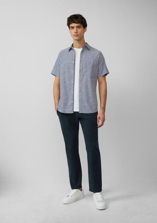 Image du produit S.Oliver Hemd Slim Fit: Kurzarm-Hemd aus Baumwollstretch mit Flammgarnstruktur (M)