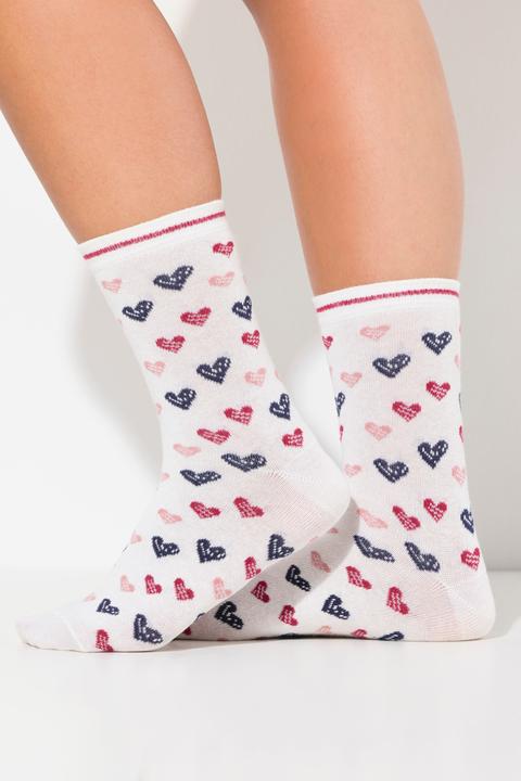 Immagine prodotto Ulla Popken Calze corte in confezione da quattro con Love (confezione da 4, 50/56)