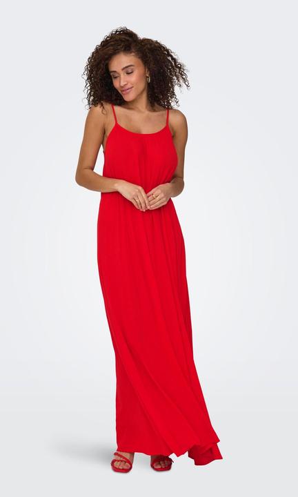 Produktbild Only Normal geschnitten Kleiner Stehkragen mit Knopfleiste Verstellbare Träger Langes Kleid Kleid (M)
