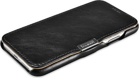 Actual product image iCarer iPhone Xs max - Luxury Series Flip Case black RIXS04 (Apple iPhone XS Max)