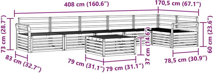 Produktbild vidaXL Outdoor-Sofa