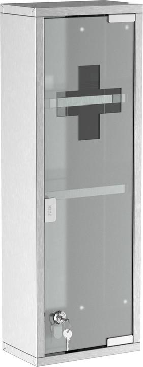 Produktbild Kleankin Arzneischrank mit Schloss (20 x 12 x 58 cm)