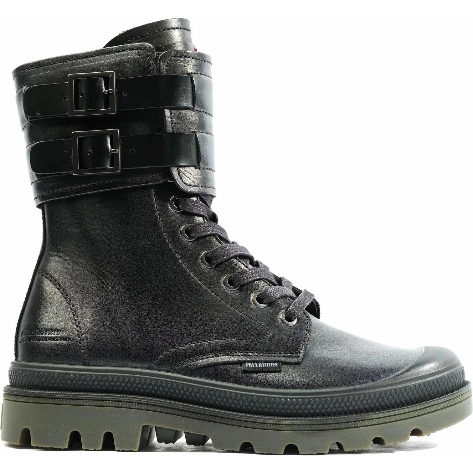 Palladium, Herren, Boots + Stiefel, lederstiefel pampa atelier r, Schwarz, (37)