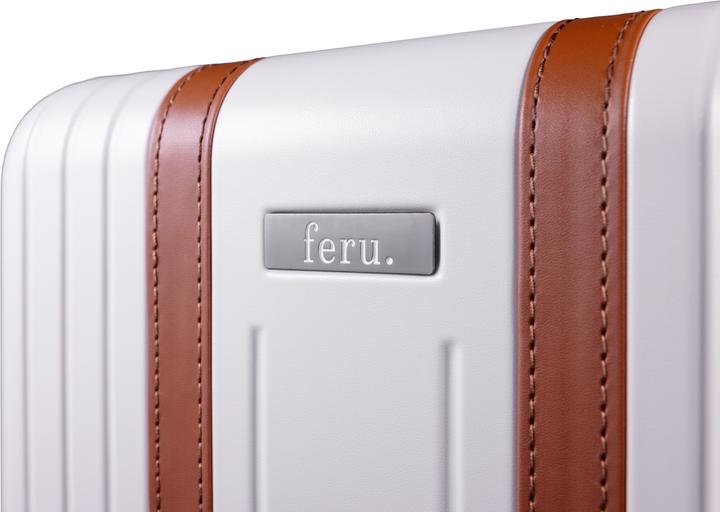 Image du produit Feru Joshua 55 cm suitcase, white-brown (55 l)